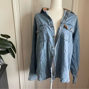 Vintage Denim Button Down Shirt